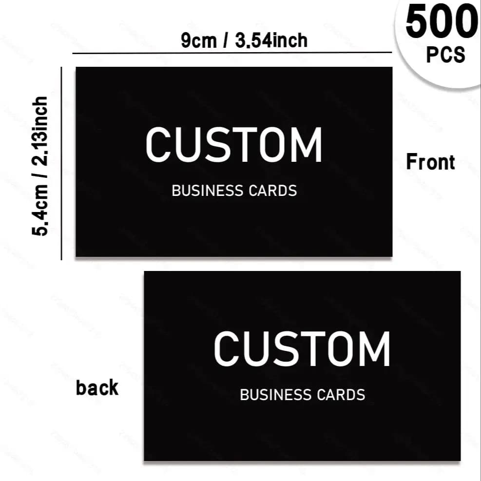200/500/1000 قطعة بطاقات قابلة للتخصيص، بطاقات عمل مخصصة مع صندوق تخزين أكريليك، دعوات شكر مقاومة للماء - 6
