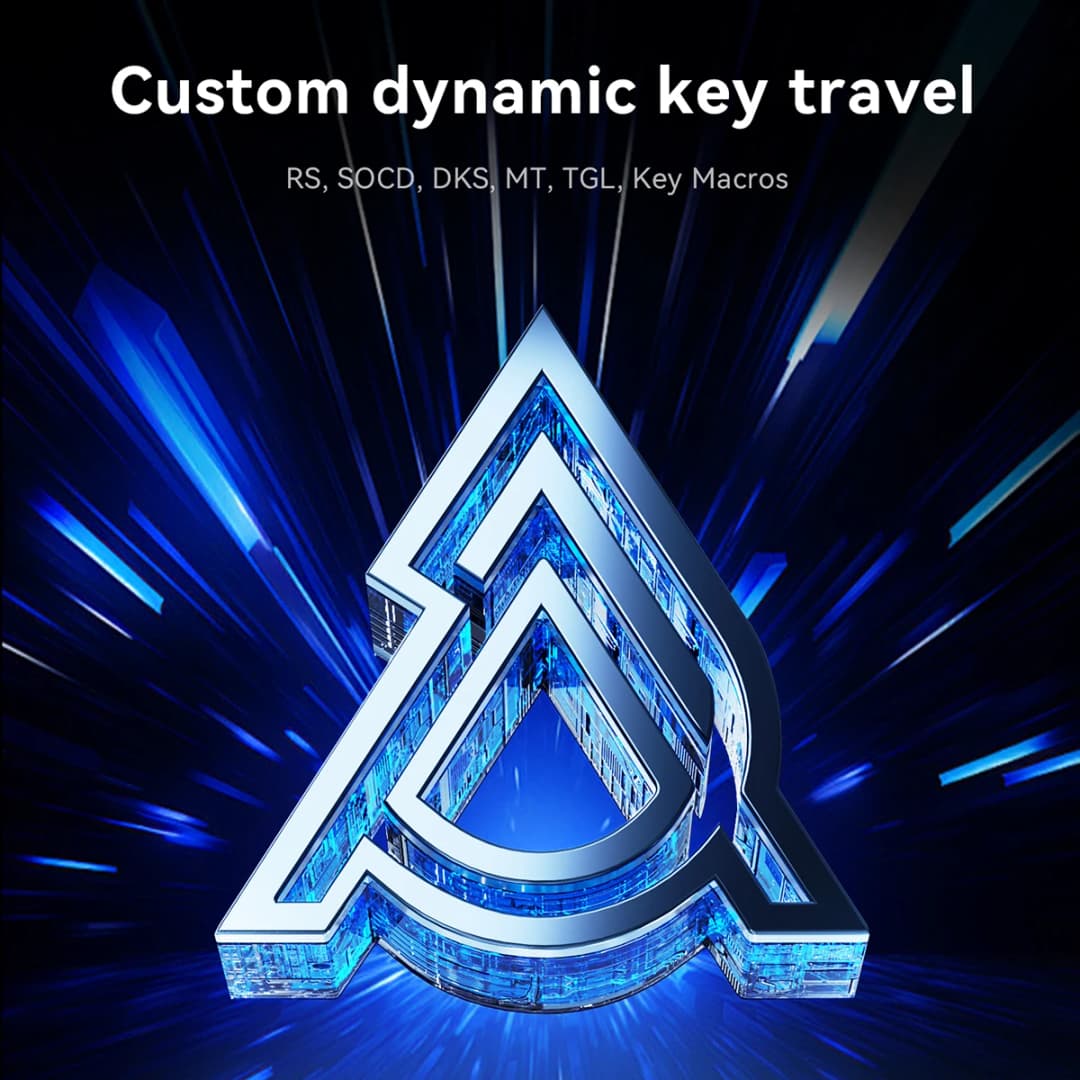 لوحة مفاتيح ميكانيكية AJAZZ AK680 V2/AK680 MAX بمفاتيح مغناطيسية، 60% استجابة سريعة 0.01 مم، 8K معدل استجابة، 68 مفتاحًا، لوحة مفاتيح ألعاب سلكية - 3