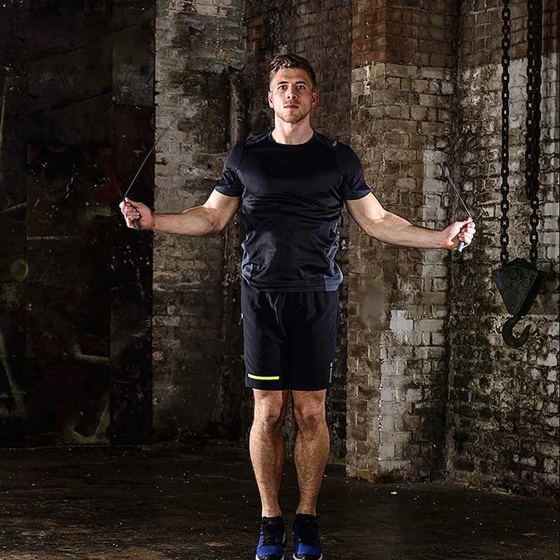 حبل قفز سريع احترافي مع محامل كروية دوارة 360 درجة - حبل قابل للتعديل بطول 3 أمتار للياقة البدنية وتدريبات MMA - 6