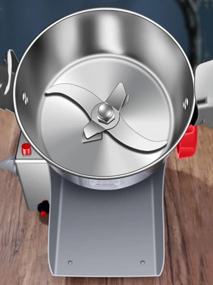 آلة طحن 1000G، 110/220V، حبوب، كهربائية، أعشاب، مسحوق قهوة، طعام جاف، سرعة عالية، توابل ذكية، رقائق - 6