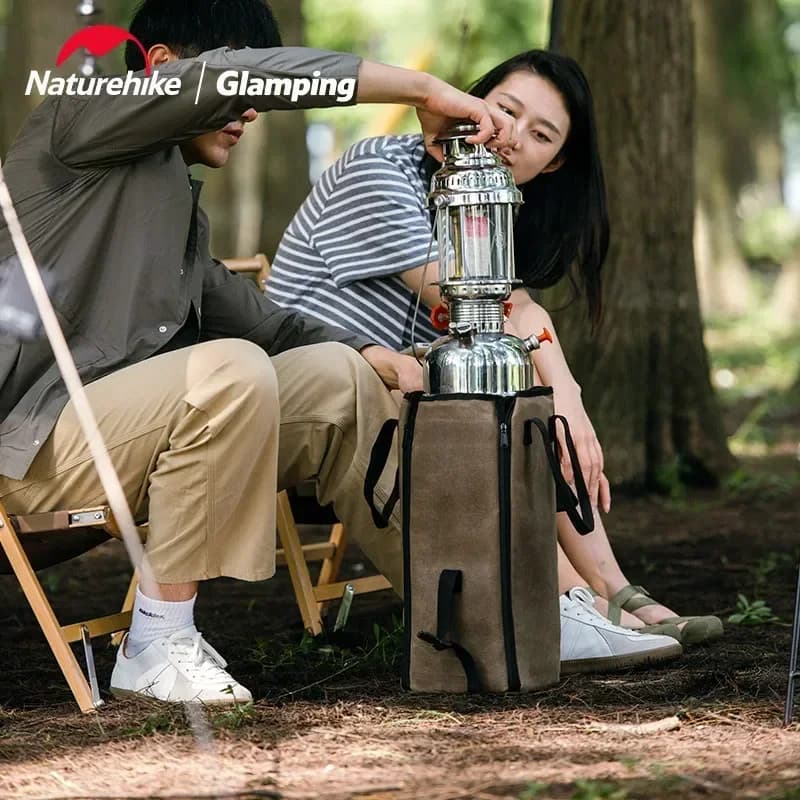 حقيبة مصباح تخييم خارجية من Naturehike، محمولة، مقاومة للماء، سحاب فتحة كبيرة، حقيبة تخزين - 2