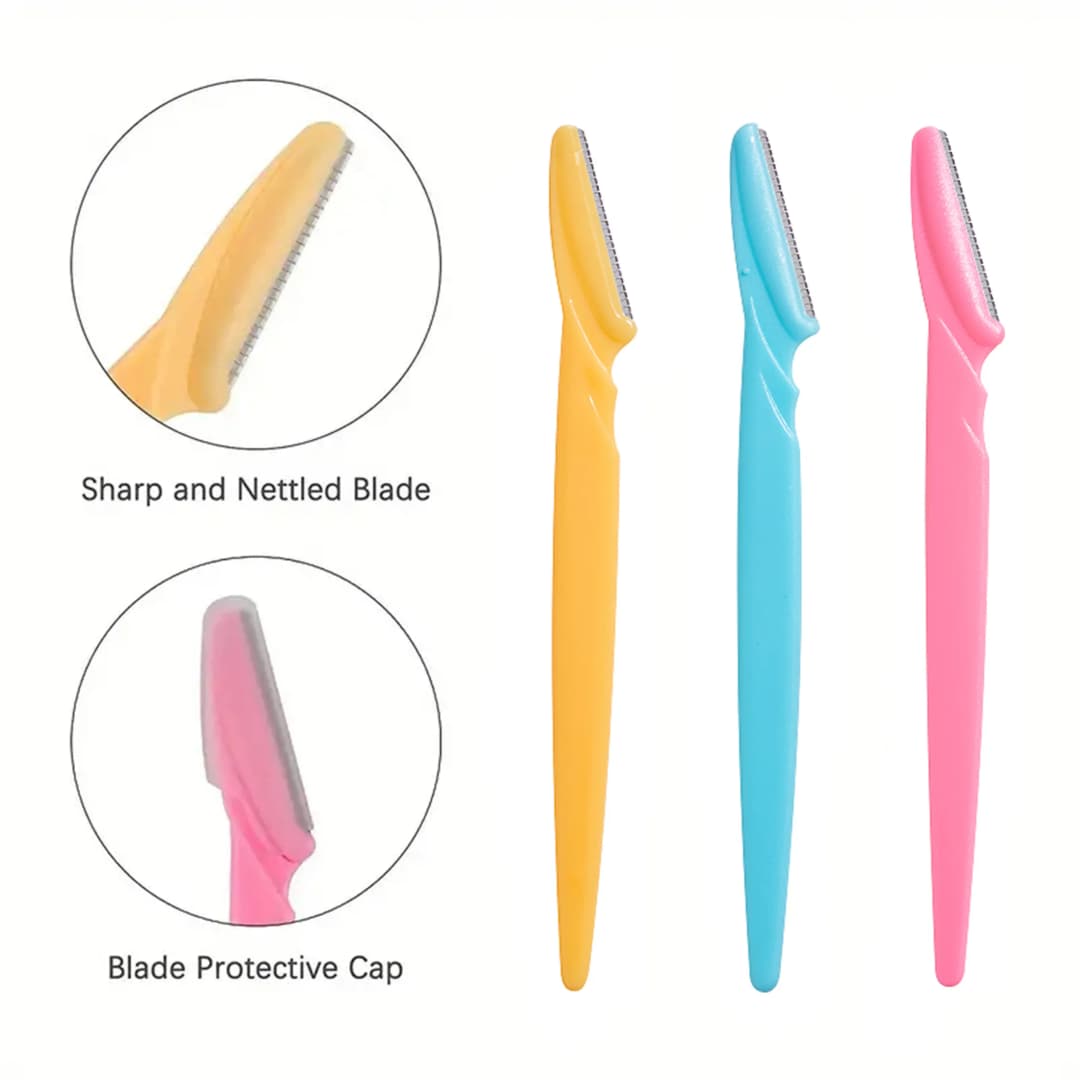 شفرة تشذيب الحاجبين المحمولة ماكينة حلاقة الوجه النسائية أداة إزالة الشعر الآمنة لتشذيب الحاجبين - 2