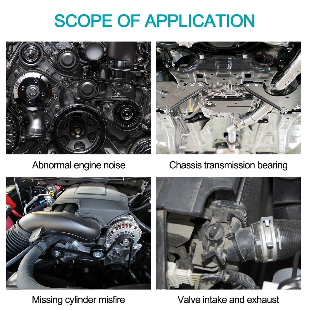 Auto Cylinder Stethoscope Car Engine Block Diagnostic Automotive Engine Hearing Tool Car Detection Engine Analyzer - 2