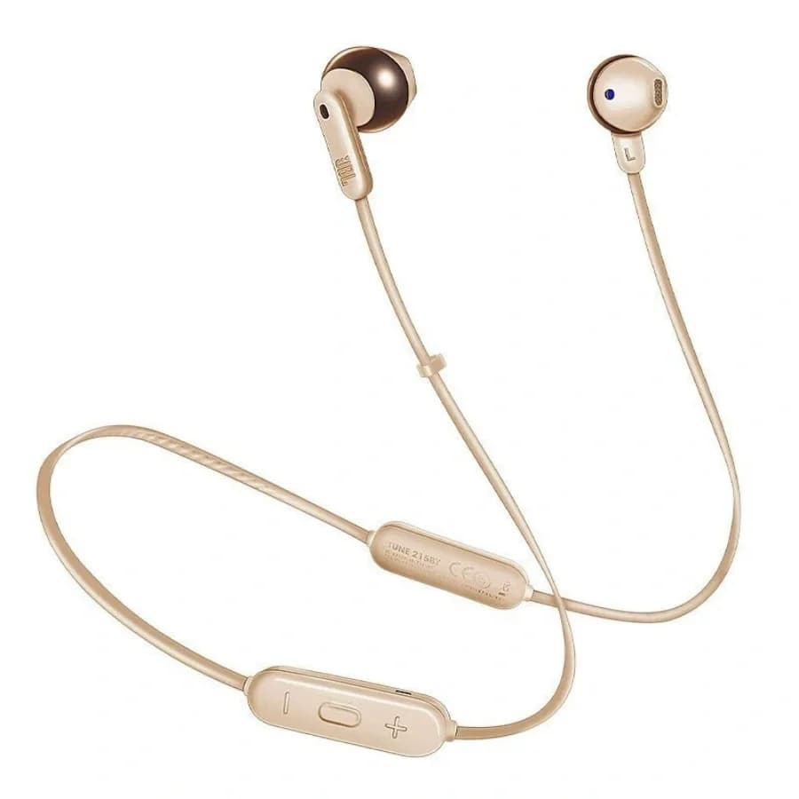 سماعات أذن JBL 215BT لاسلكية بلوتوث باس عميق 50 وقت تشغيل 21 ساعة ميكروفون مدمج مكالمات بدون استخدام اليدين مقاومة للعرق للرياضيين