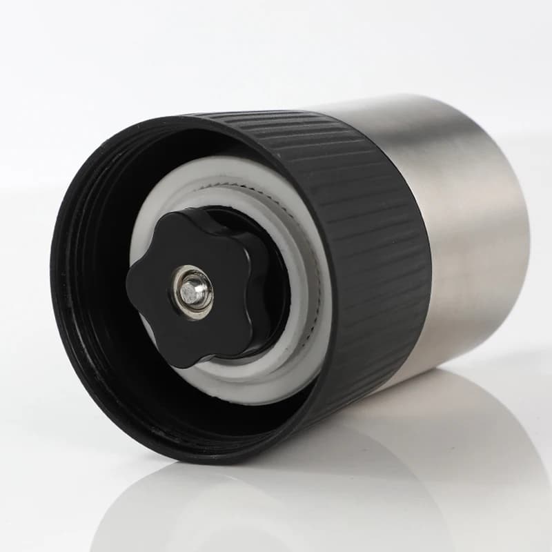 مطحنة حبوب قهوة يدوية صغيرة جديدة، مطحنة يدوية مريحة، نواة خزفية من الفولاذ المقاوم للصدأ، آلة قهوة مرئية - 6