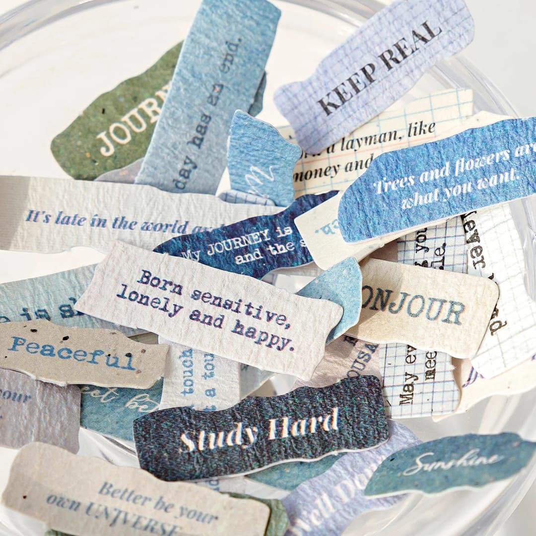 50 ملصق مجلة إنجليزية خمرية، لصنع سجل القصاصات والمذكرات وألبومات الصور، لوازم مكتبية - 5