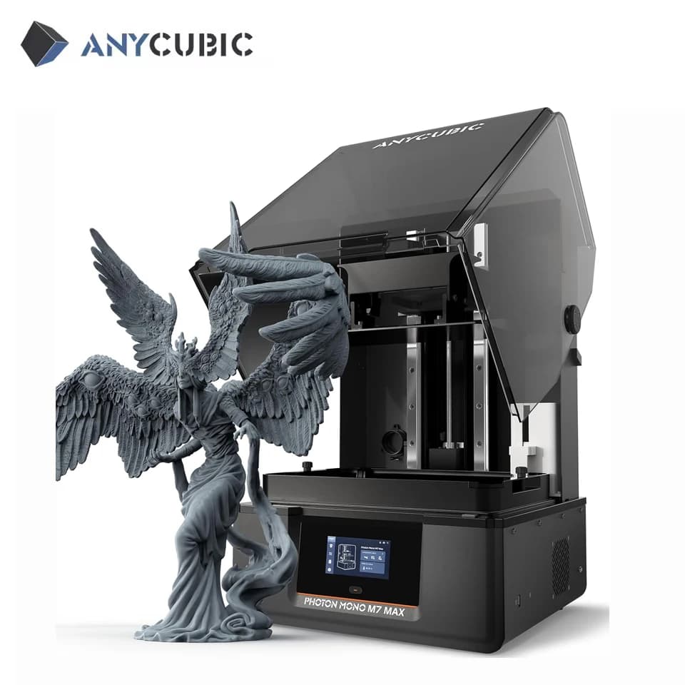 ANYCUBIC Photon Mono M7 Max 7K Mono LCD Resin 3D Printer 14.7L Ultra-Large Print Volume LCD Resin 3D Printer COB+ Light Source