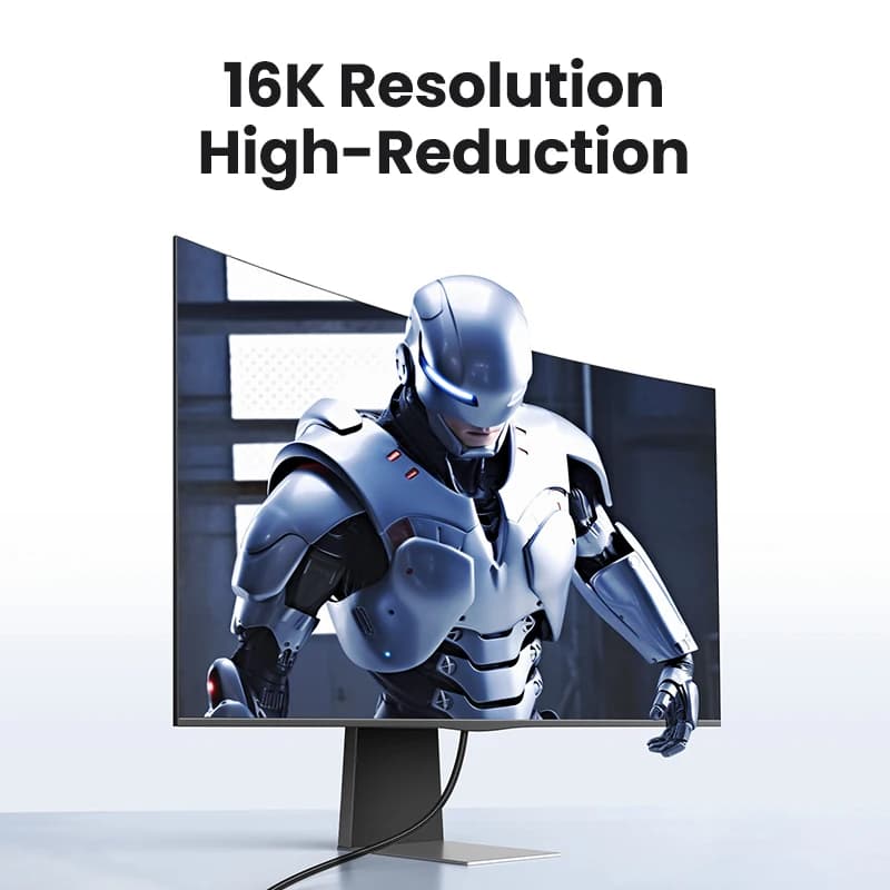 يو جرين كابل عرض 16K DP2.1 8K 4K144Hz كابل فيديو صوت لـ شاومي تي في بوكس كمبيوتر محمول شاشة لعبة كابل DP منفذ عرض - 2