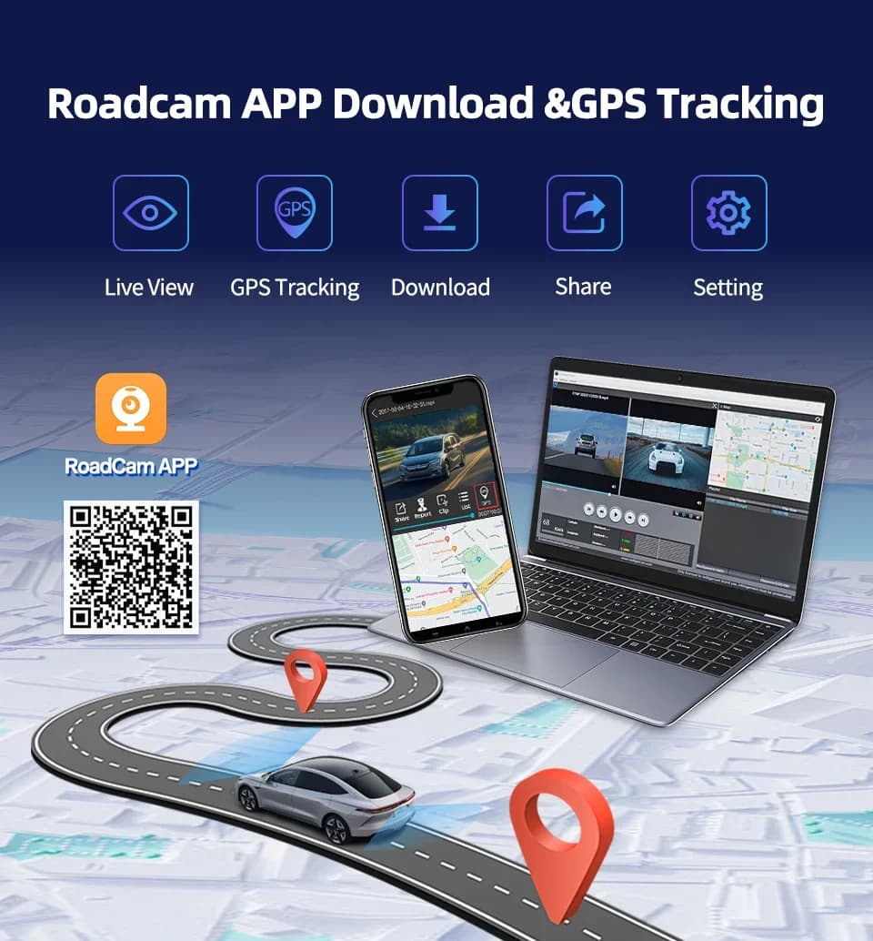 كاميرا سيارة Imagebon H70 Pro 4K ADAS بشاشة مدمجة 11.4 بوصة، تسجيل فيديو، كاربلاي لاسلكي، أندرويد أوتو، رؤية ليلية، GPS - 5