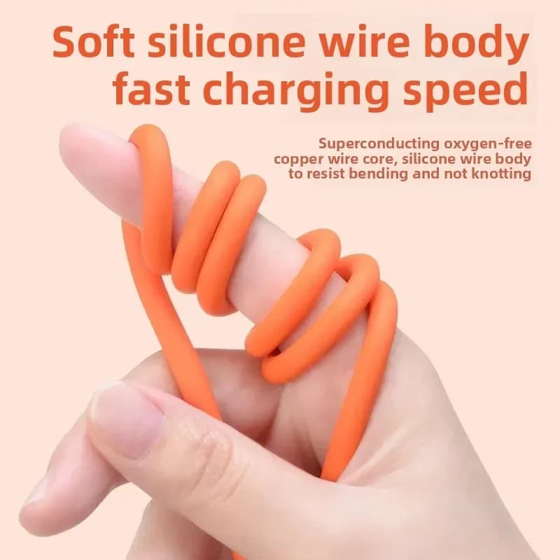 شاحن فائق السرعة 120 واط 3 في 1، كابل USB C مع محول شحن متعدد المنافذ لهواتف آيفون وأندرويد وهواوي والأجهزة اللوحية واللاب توب - 3