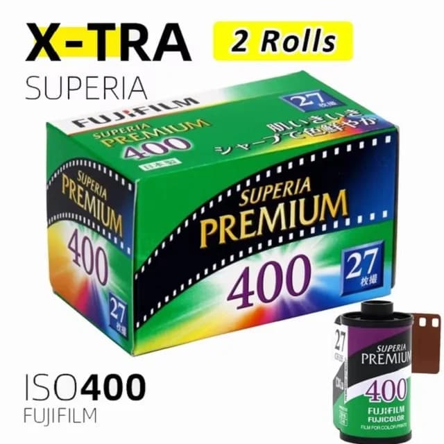 1/2/3 Roll Fujifilm Superia Premium X-TRA 400 Color 35mm Film 36 Exposure For 135 Format Camera - Expiry Date:2027 - 3