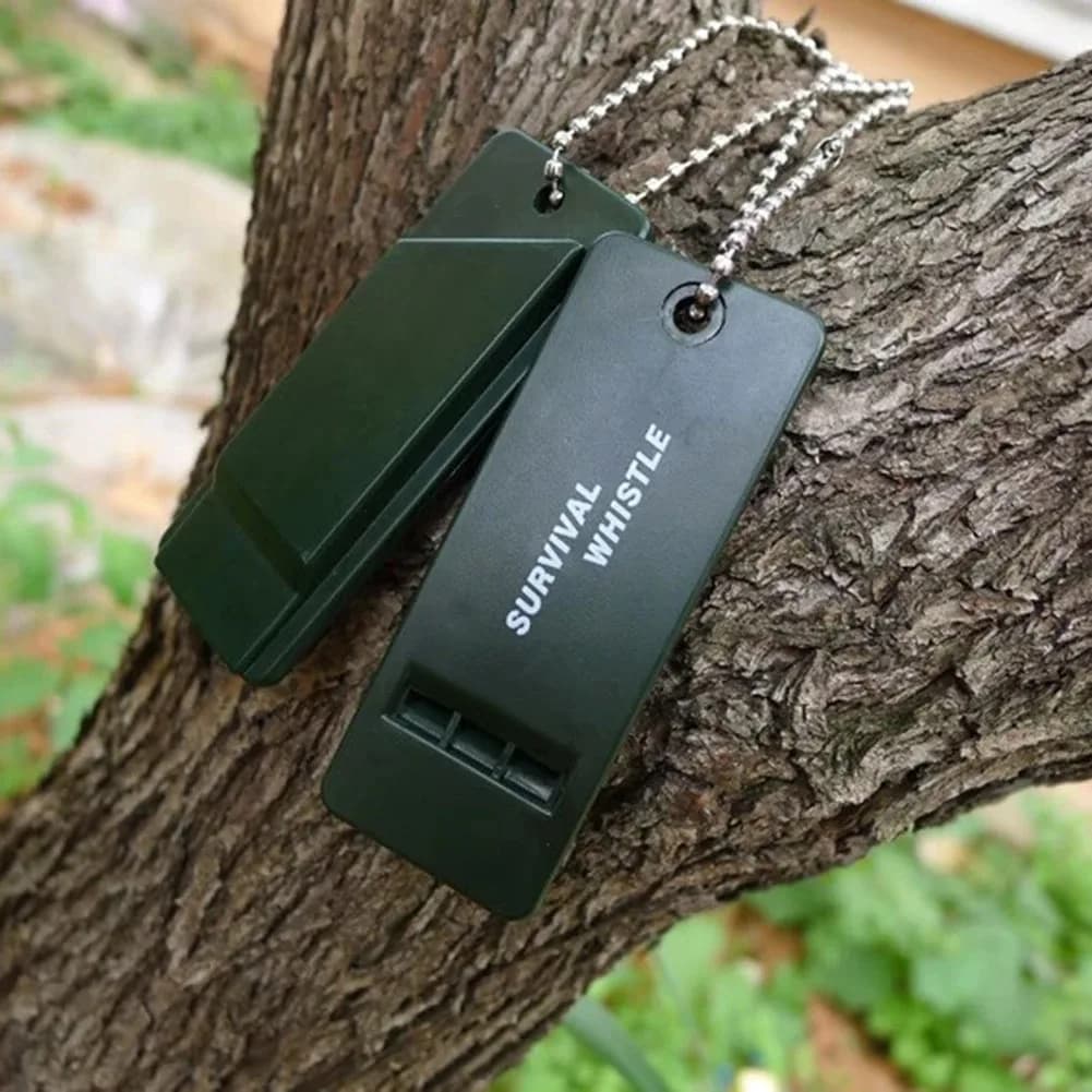 2/5pcs 3-frequency Survival Whistle Outdoor High Decibel Survival Whistle for Hiking, Camping, Hunting Light-weight Whistle - 3