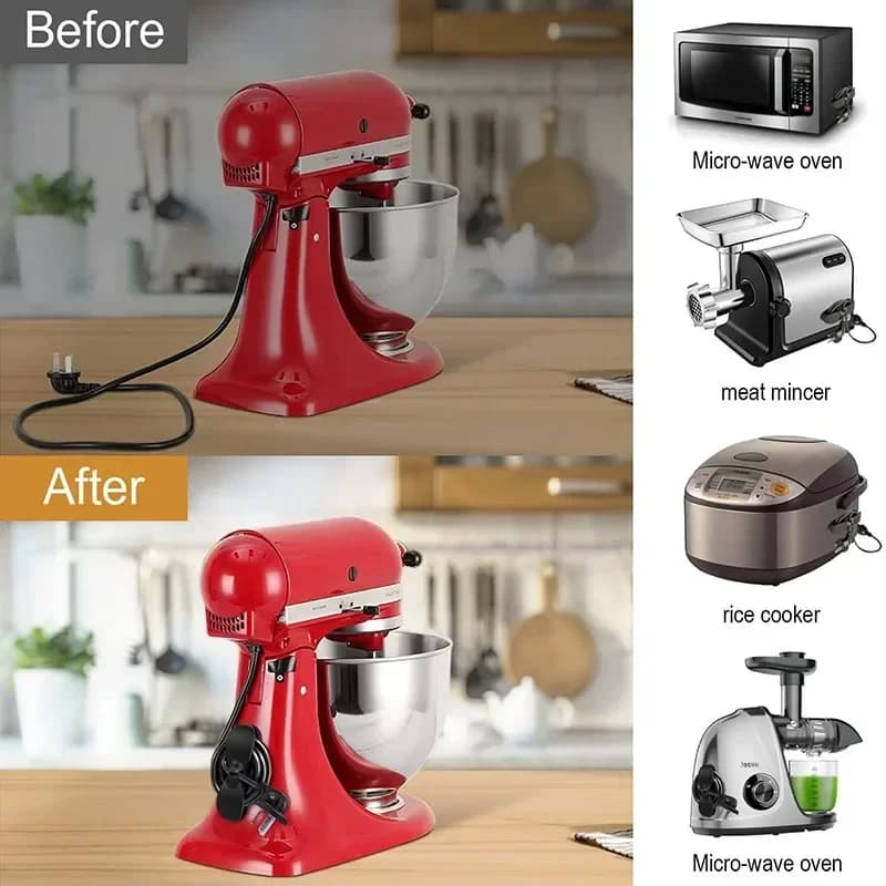 3-20PCS Cord Winder Organizer Cord Wrapper Cable Management Clip Holder for Air Fryer Coffee Machine Fixer for Kitchen Appliance - 4