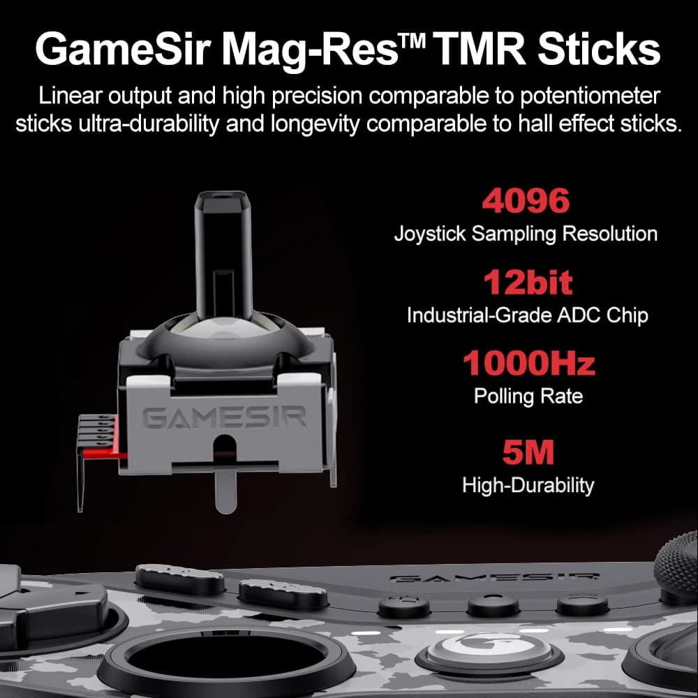 GameSir Tarantula Pro PC Gamepad for Nintendo Switch 2/1 Steam iOS Android Game Controller Hall Effect Sticks NFC ABXY Switching - 3