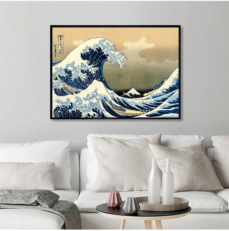 The Great Wave of Kanagawa Ukiyoe Japanese Art  Vintage Wall Canvas Print Famous Painting Living Room Decoration Picture - 2