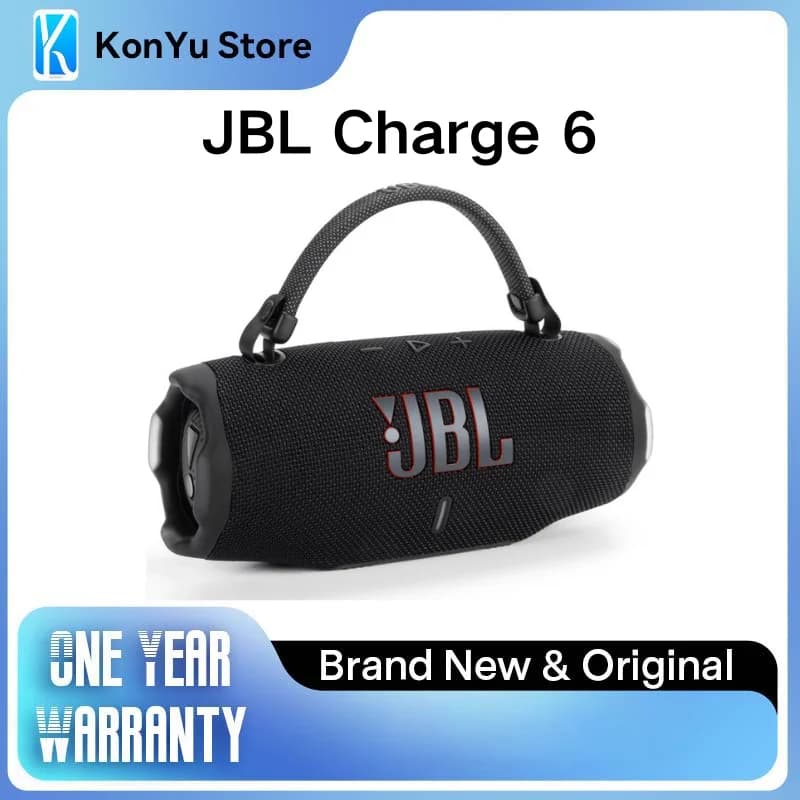 JBL Charge 6 Portable Bluetooth Speaker, Waterproof & Drop-Proof Wireless Outdoor Speaker, 28H Playtime, Built-in Powerbank