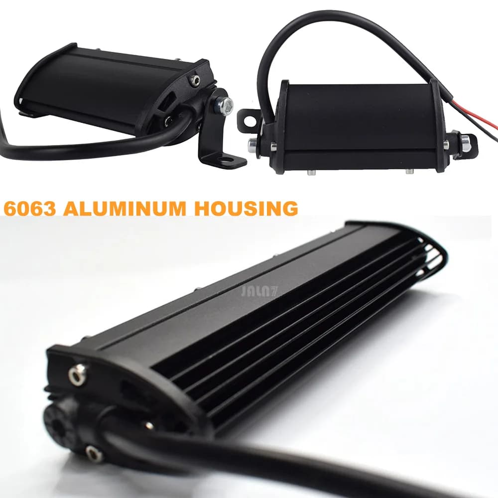 4''/7'' MOTO car 15W/30W LED Light Bar Single Row Work Spotlights Mini Led Lamp Bike Light 4X4 Offroad 12V 24V White Yellow - 6