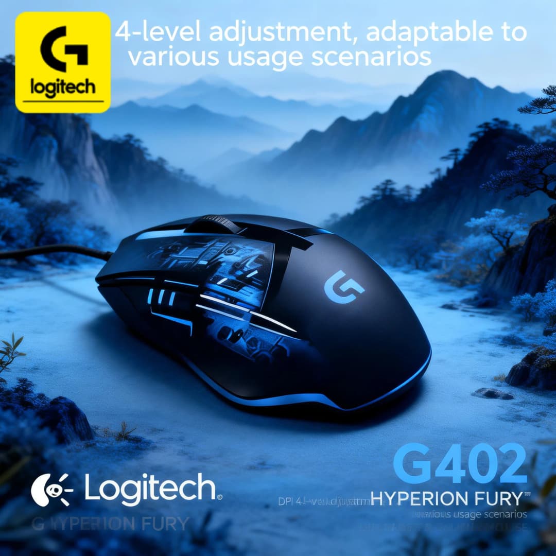 Logitech G402 Wired Competitive Mouse, with mechanical keys and macro programming, ensures victory in games.