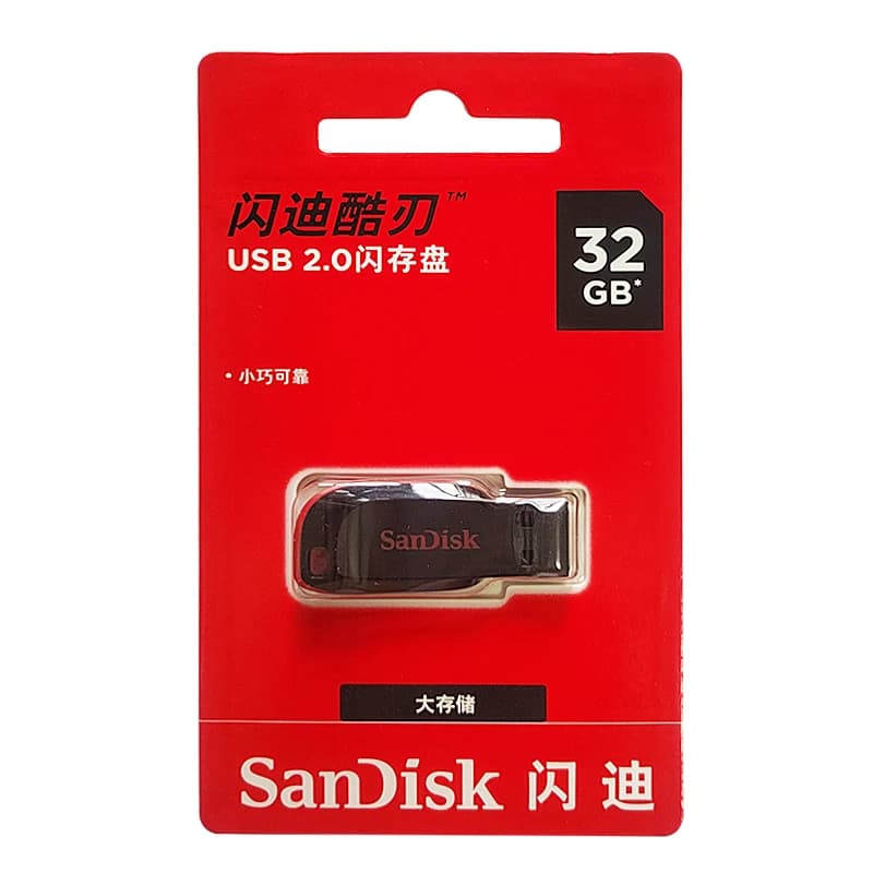 100% Original SanDisk 64GB USB Flash Drive 32GB USB Disk 16GB USB2.0 Mini Pen Drive Pendrive Memory Stick U Disk for computer - 4