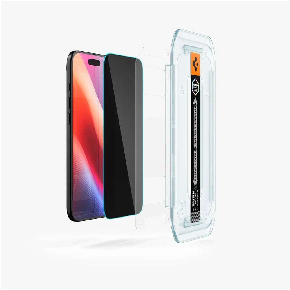 2PCS Spigen Glas.tR EZ Fit Sensor Protected For iPhone 17 Pro Max 16 15 14 Pro Plus Air Tempered Glass Privacy Screen Protector