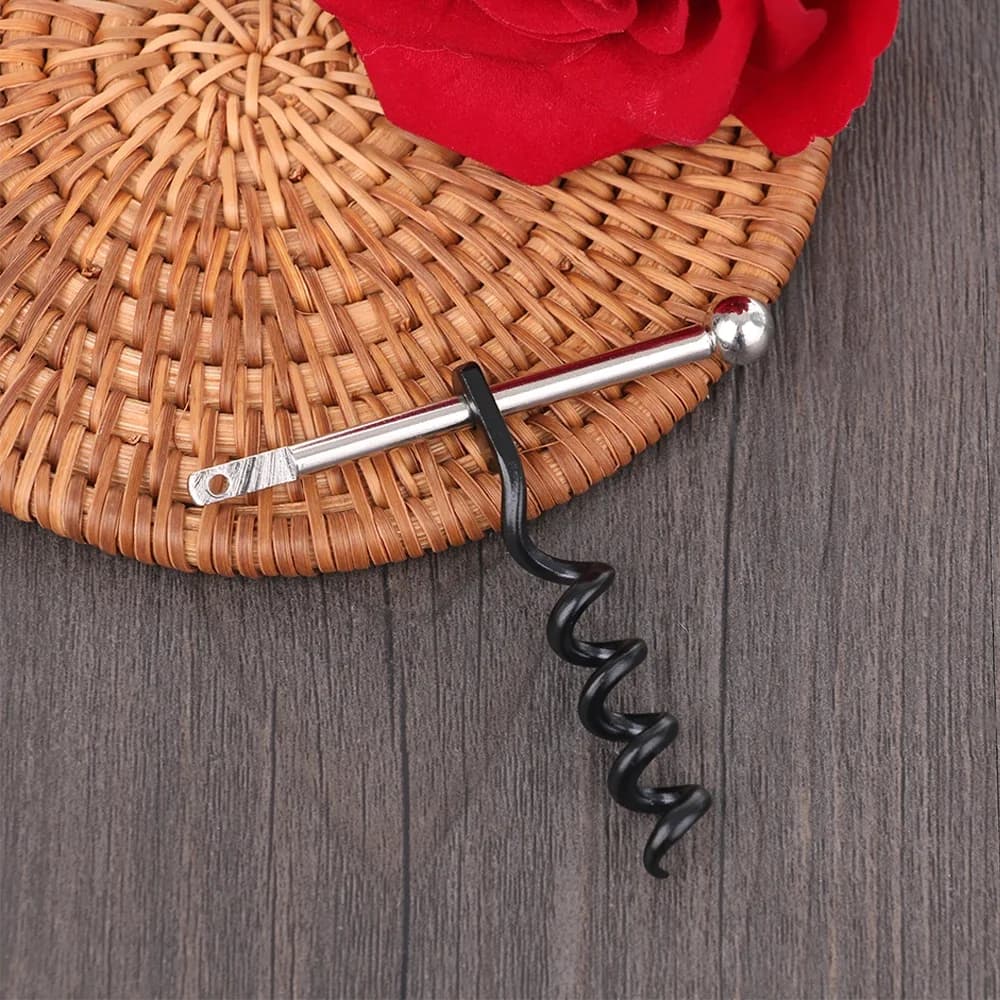 قطعة واحدة من أدوات التخييم، فتاحة زجاجات نبيذ أحمر صغيرة متعددة الوظائف مع مفتاح سلسلة - 4