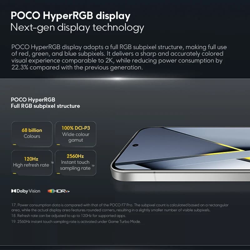 POCO F8 Pro 5G Global Version Smartphone Snapdragon® 8 Elite 6.59" 120Hz POCO HyperRGB AMOLED Display 50MP 6210mAh - 4