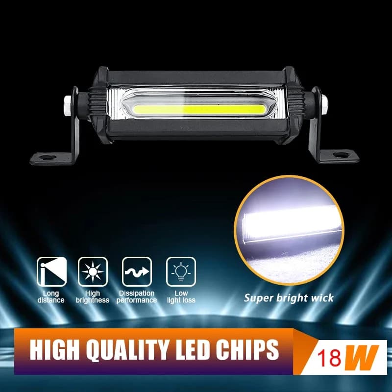 Led Work Lights Tractors Trucks 12V 24V COB 4 Inch Headlight Motorbike Scooter Atv Led Bar Spotlight Driving Fog Lights Offroad - 5