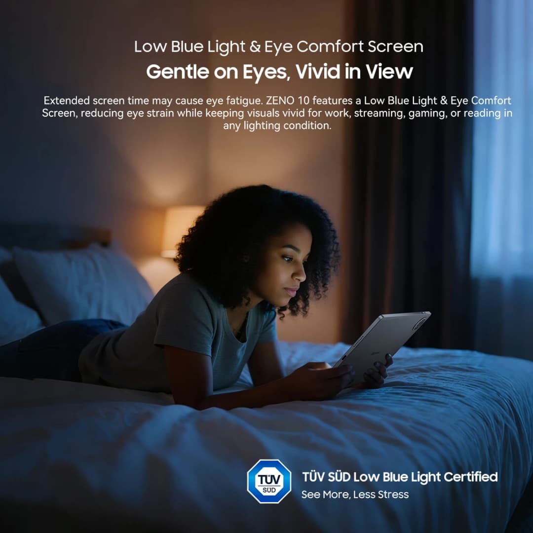 جهاز لوحي بلاكفيو زينو 10 5G بتقنية الذكاء الاصطناعي بشاشة 11 بوصة FHD+ بمعدل تحديث 90 هرتز ودعم Widevine L1 ومعالج UNISOC Tiger T8200 وبطارية 8800 مللي أمبير ومكبرات صوت رباعية ونظام أندرويد 15 - 6