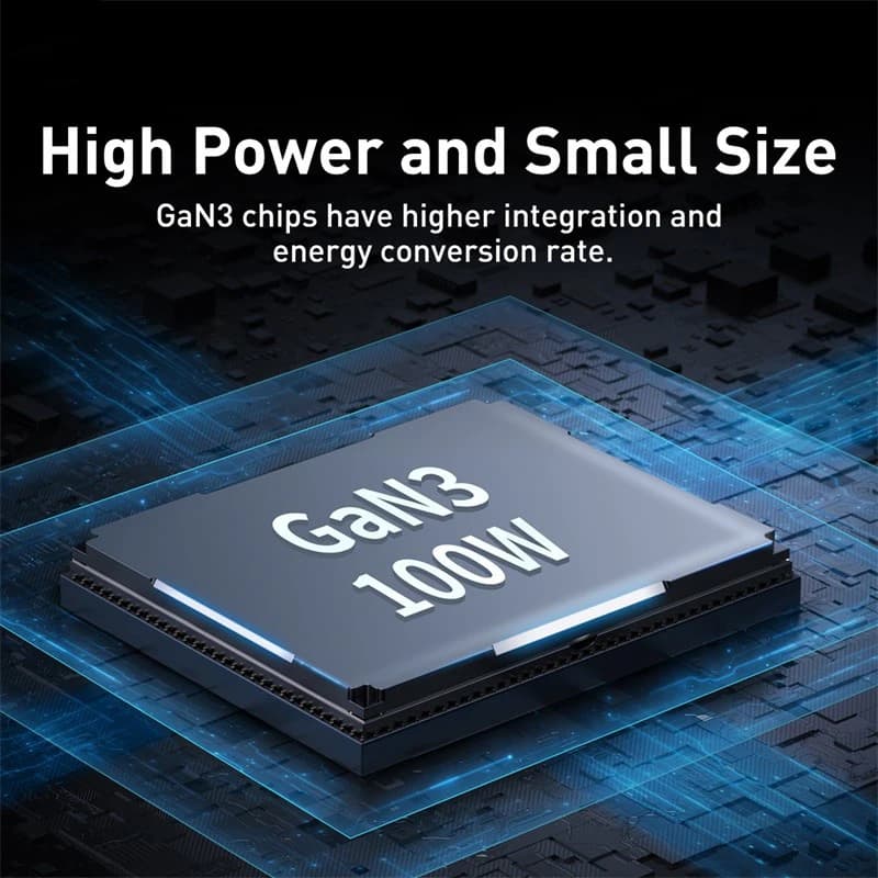 Baseus 100W 65W GaN Charger Desktop Laptop Fast Charger 4 in 1 Adapter For iPhone 17 16 15 14 13 Pro Max Phone Charger Samsung - 6