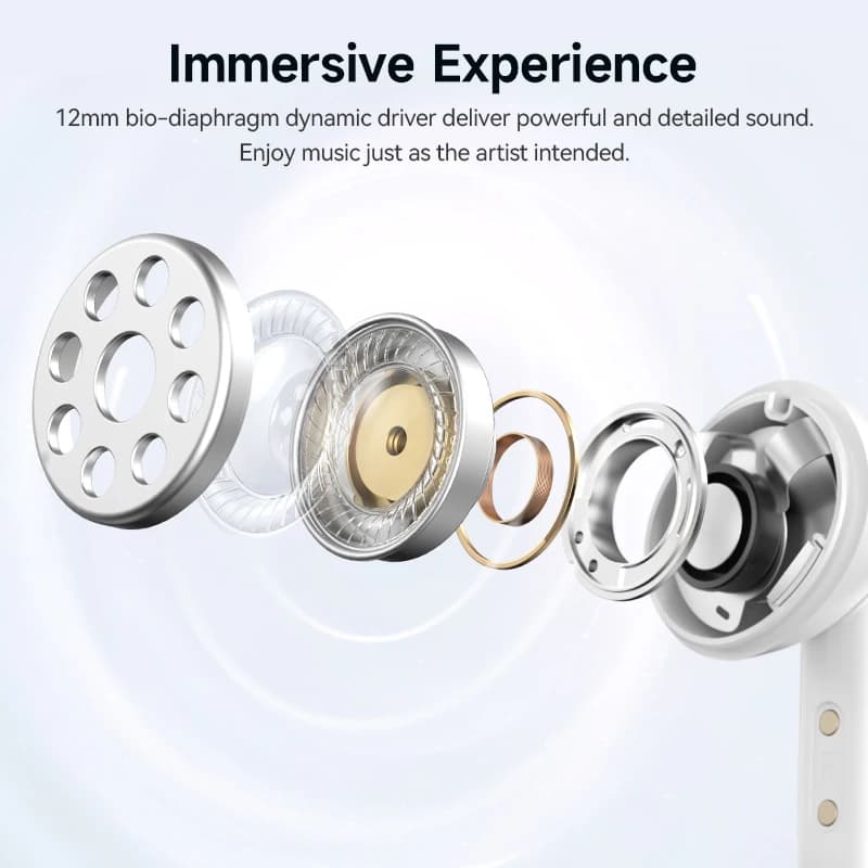 سماعات أذن لاسلكية QCY Melobuds N50 ANC بلوتوث 5.4 مع إلغاء الضوضاء النشط 6 ميكروفونات مكالمات واضحة اتصال متعدد النقاط - 5