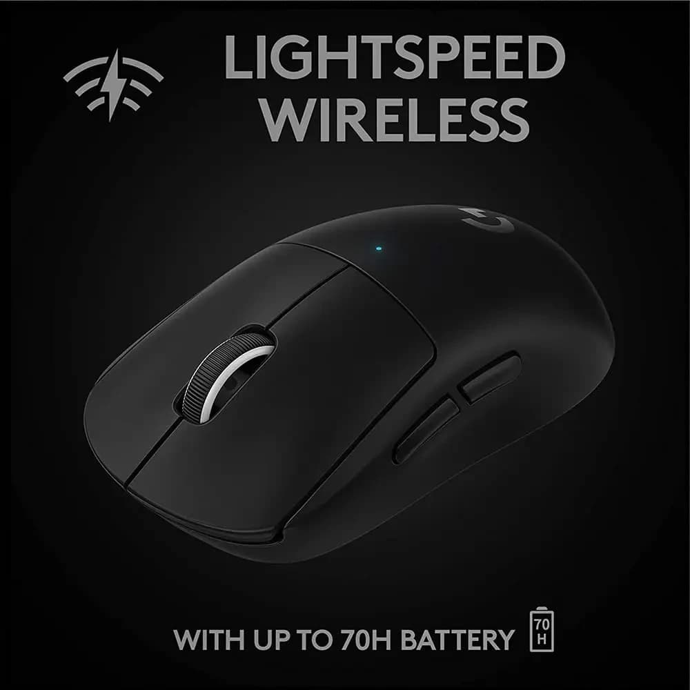 ماوس ألعاب لاسلكي Logitech PRO X SUPERLIGHT، خفيف الوزن 63 جرام، شحن، قابل للبرمجة على نطاق واسع - 4
