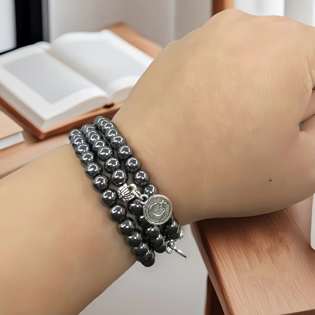 Prayer Beads Bracelet 33-Bead Tasbih Hematite Bracelets Islamic Jewelry Muslim Gifts Dhikr Beads Eid Gifts Ramadan - 6