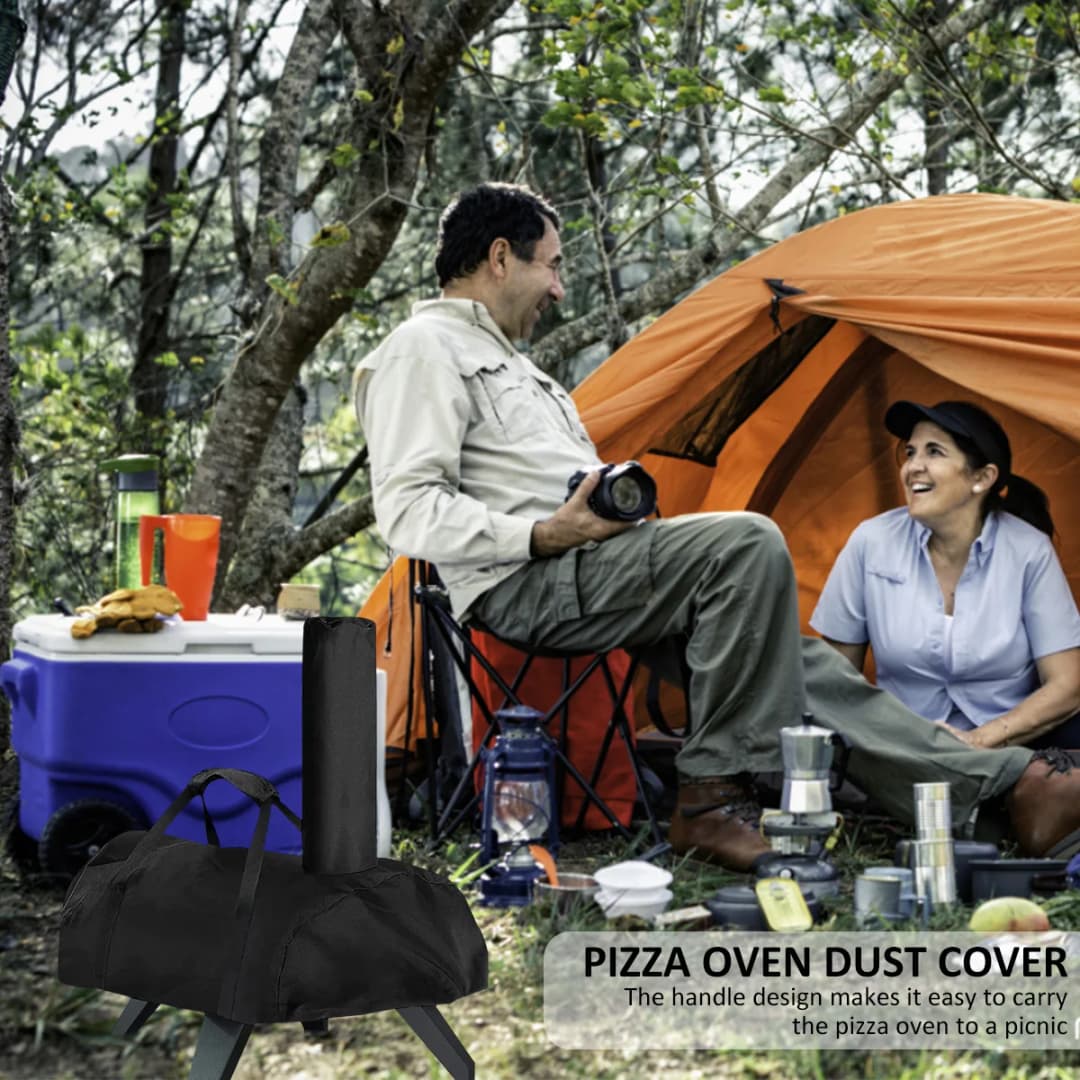 غطاء فرن البيتزا لـ Ooni Koda 12 16 المحمولة 420D أكسفورد النسيج مقاوم للماء فرن البيتزا الغبار يغطي ملحقات الشواء - 5