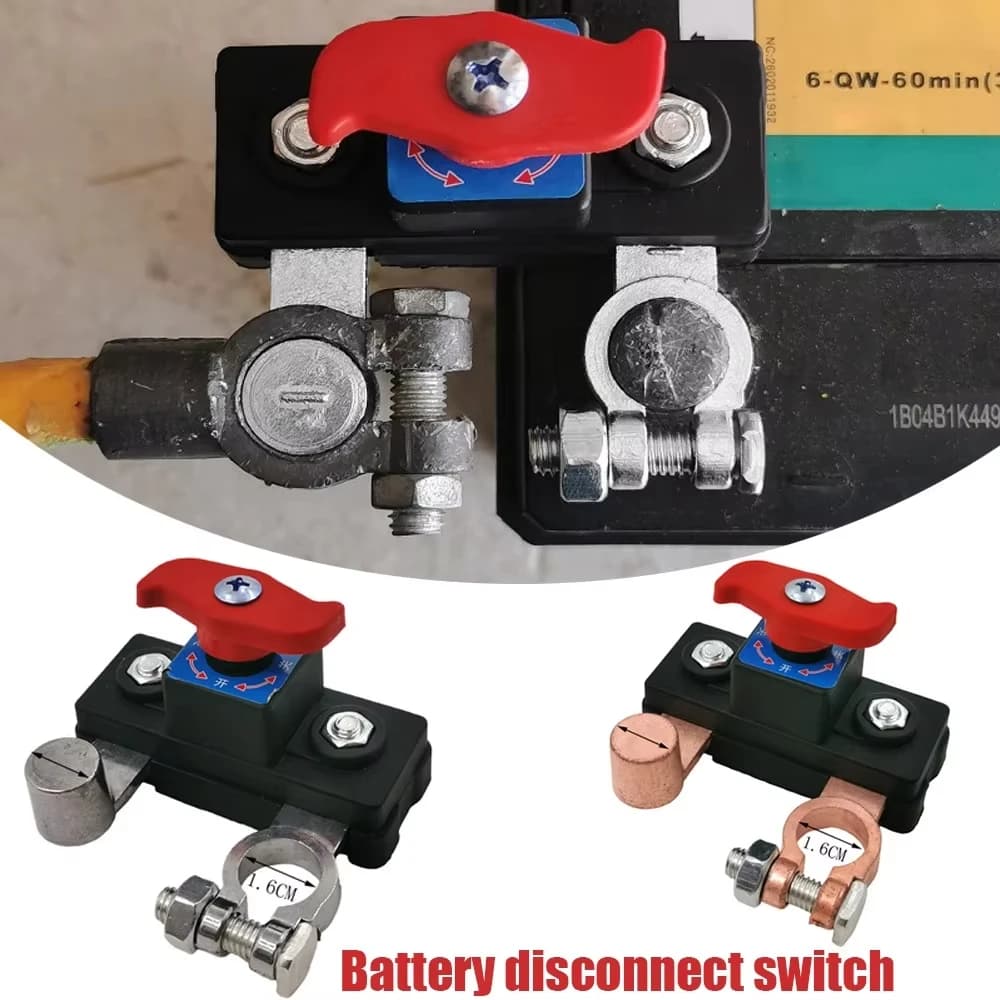 Car Battery Cut Off Switch 12V/24V ﻿Disconnect Automatic Circuit Breaker Anti-Power Off Leakage Protector Universal Auto Parts - 3