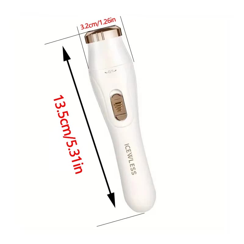 ماكينة حلاقة كهربائية للنساء مقاومة للماء ماكينة تشذيب الشعر غير المؤلمة لبيكيني الجسم والساقين وإزالة الشعر تحت الإبط اللاسلكي - 2