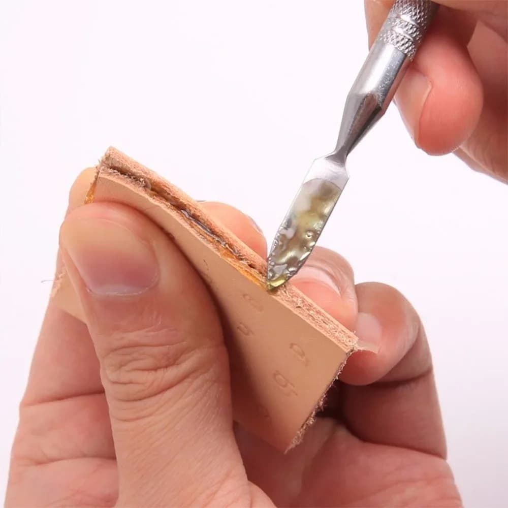 Leather Edge Dye Pen Roller Rotary Applicator Leathercraft DIY Tool Brass Head Edge Painting Burnishing Tool For Craft - 3