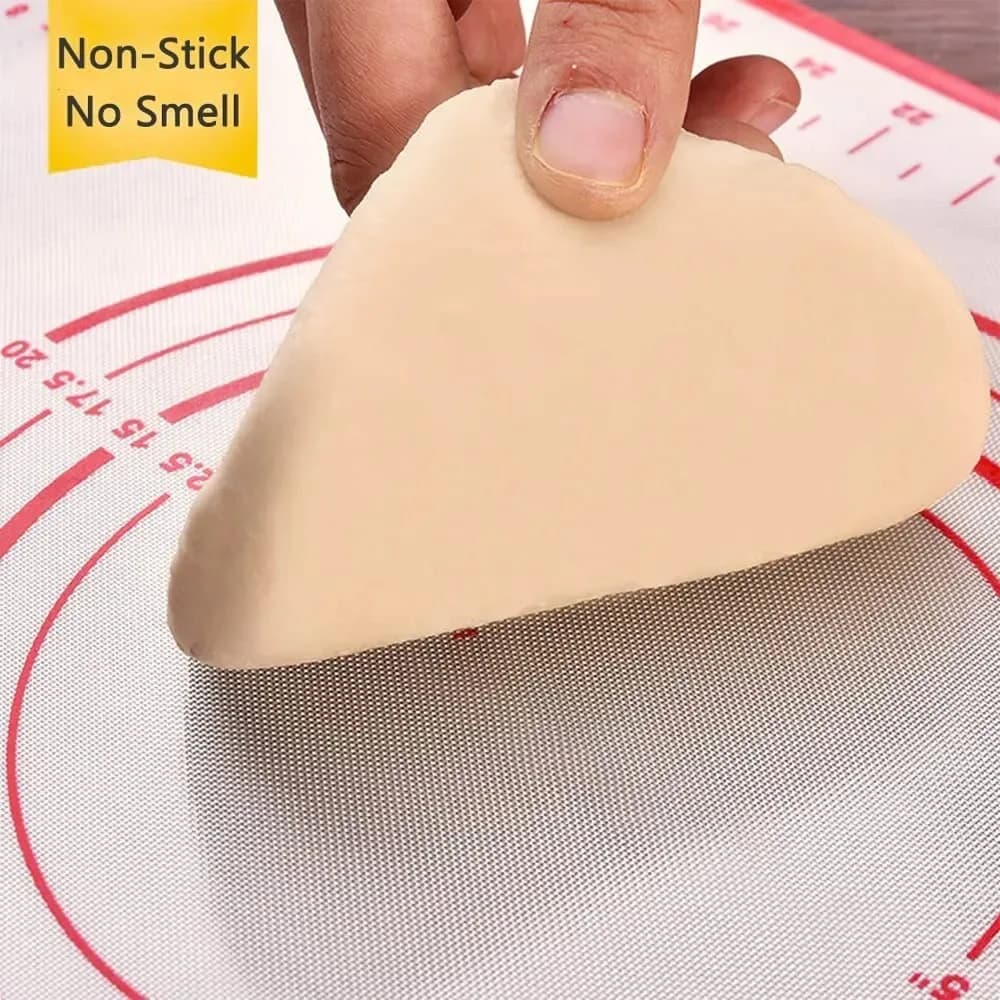 UNTIOR 1PCS Silicone Baking Mat Kneading Pad Dough Mat Pizza Cake Dough Maker Kitchen Cooking Grill Non-Stick Gadgets Bakeware - 3