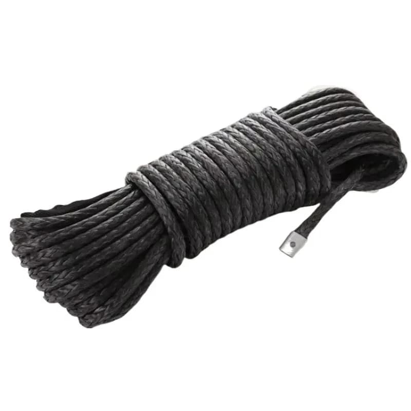 تمديد كابل رافعة صناعي 26 متر × 9 ملم تمديد حبل رافعة 26500 رطل، لمركبات الطرق الوعرة ATV U TV الشاحنة - 4