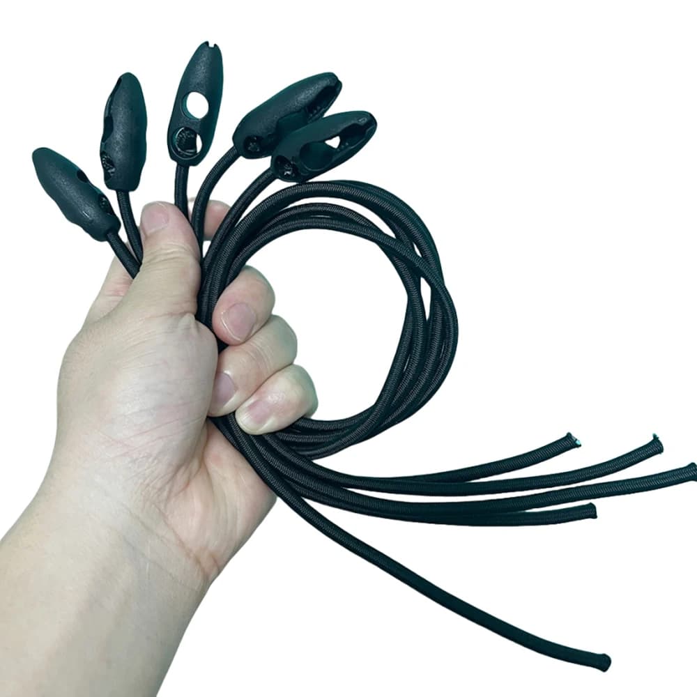5/10/15Pcs 56cm High Elasticity Latex Tied Rope Cord Elastic Tie Strap String Carabiner Hooks Kayak Cycling Luggage Packing Rope