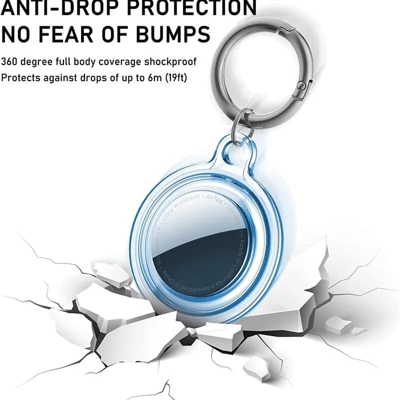 غطاء مقاوم للماء لحامل سلسلة المفاتيح Apple AirTag مع ملحقات تعقب مضادة للفقدان لحقيبة الظهر الأمتعة Airtag - 3