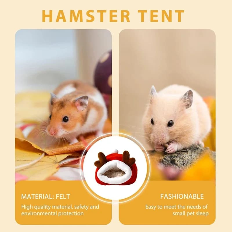 Hamster Supplies Cotton Nest Pet Rat Hammock Hedgehog Squirrel Soft Warm Insulated Winter Cottage Small Pet Sleeping Bed - 6