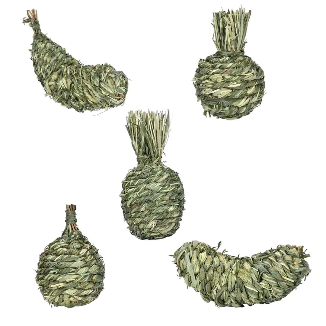 كرات مضغ للحيوانات الصغيرة، ألعاب نشاط لمضغ الأسنان للأرانب والخنازير الغينية والحيوانات الصغيرة الأخرى - 2