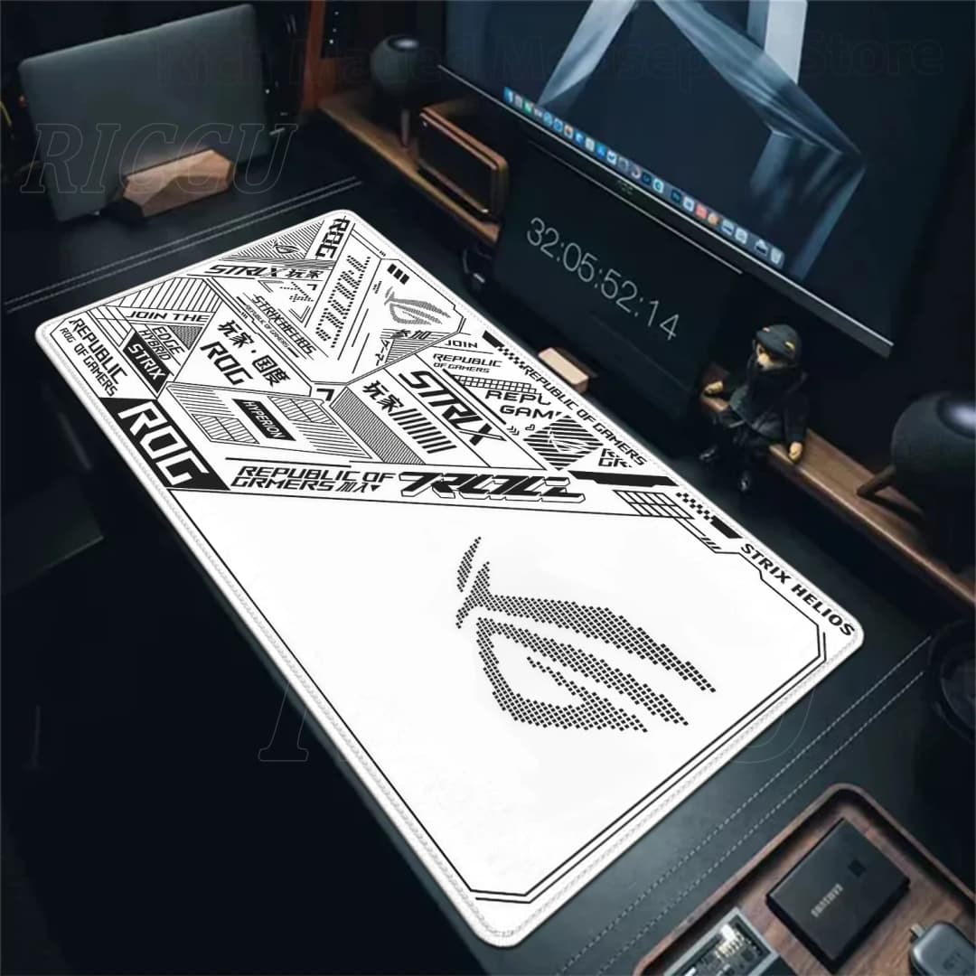 ASUS Xxl Mouse Mat ROG Republic of Gamers Large Gaming Mouse Pad Non-Slip Rubber Carpet Computer Desk Mat Keyboard Pad Playpad - 3