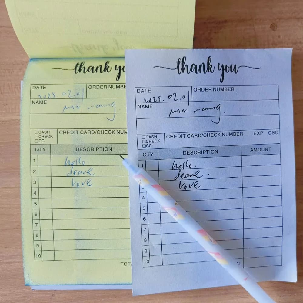 1/5 قطعة كتب طلب المبيعات مع الورق المقوى، كتاب فاتورة مبيعات بدون كربون لكتاب إيصالات الأعمال الصغيرة - أبيض/أصفر - 6