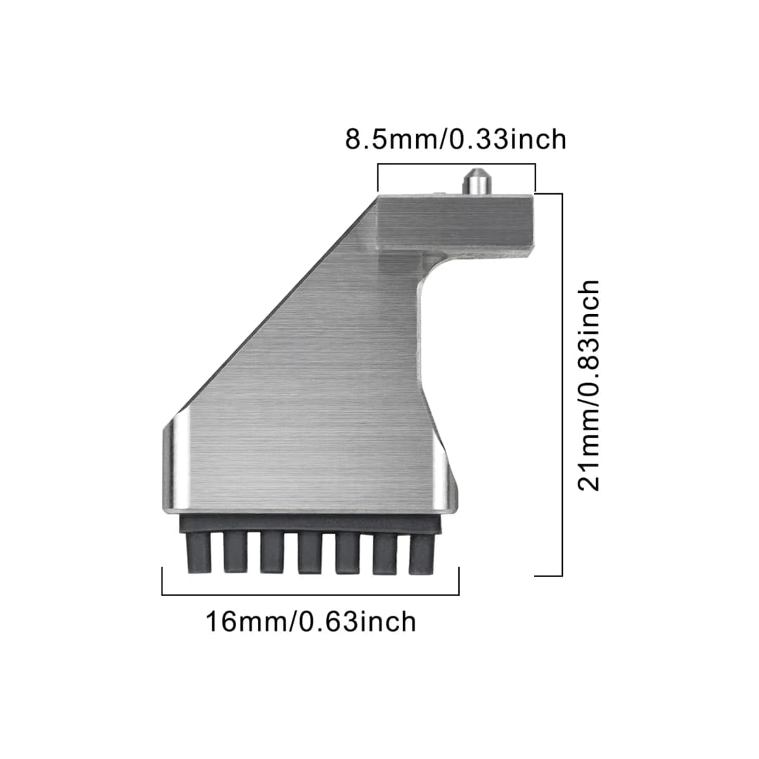 مجموعة مسح فوهة من الألمنيوم بتقنية CNC من Bambu Lab X1C/P1P/P1S لمنع الانسداد والتشابك، فرشاة سيليكون متوافقة رسمياً - 6