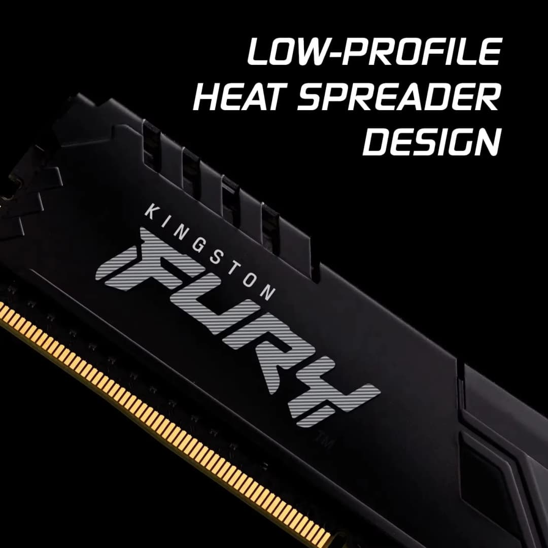 ذاكرة رام كينجستون فيوري بيست DDR4 بسعة 8 جيجابايت و16 جيجابايت و32 جيجابايت بتردد 3600 و3200 ميجاهرتز للكمبيوتر الشخصي مع مشتت حراري 288Pin XMP2.0 متوافقة مع لوحات أم AMD أو INTEL - 6