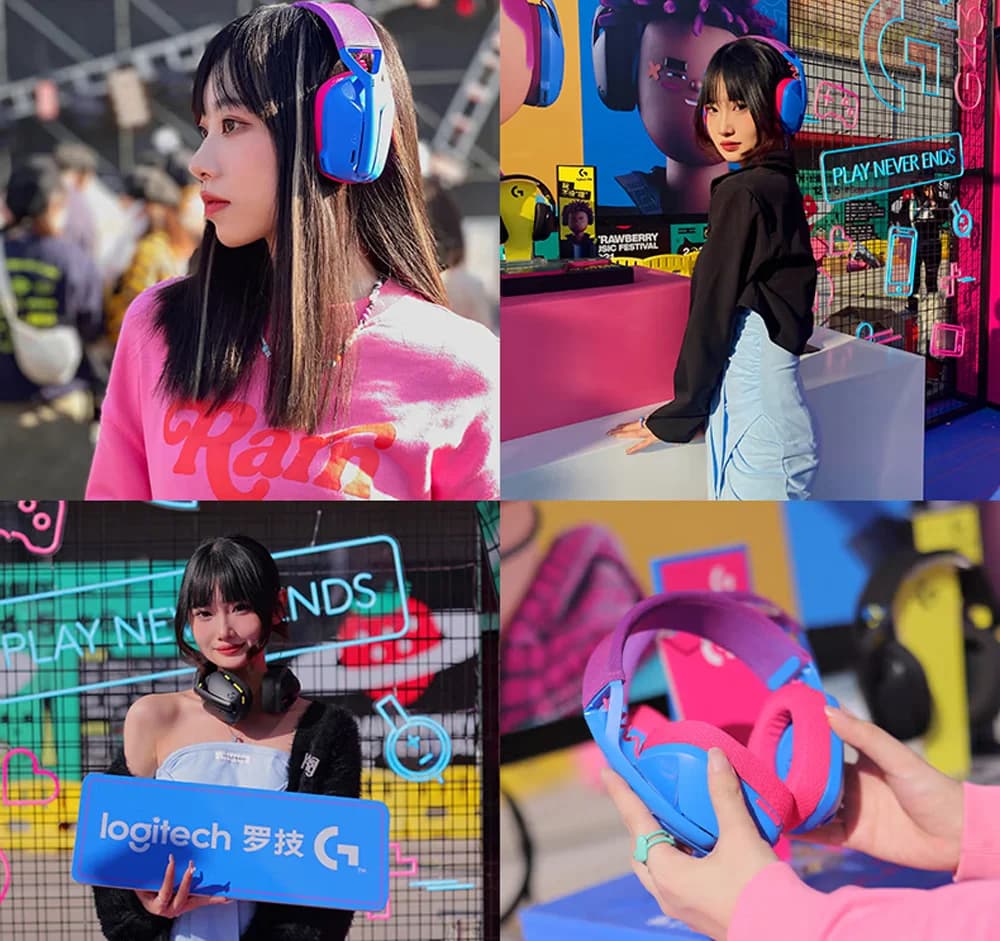Logitech G435 LIGHTSPEED Wireless Gamer Headset USB Bluetooth/2.4 G Connection Built-in Microphone Gaming Headphone for PC/PS - 5
