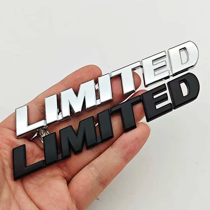 حروف معدنية ثلاثية الأبعاد شعار LIMITED ملصق شارة خلفية لسيارات جيب جراند شيروكي أوفرلاند كومباس رانجلر إكسسوارات - 6