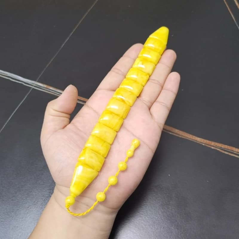 إكسسوارات عصرية تركية من الراتنج الأصفر اليوناني في اليد هدية عيد رمضان - 3