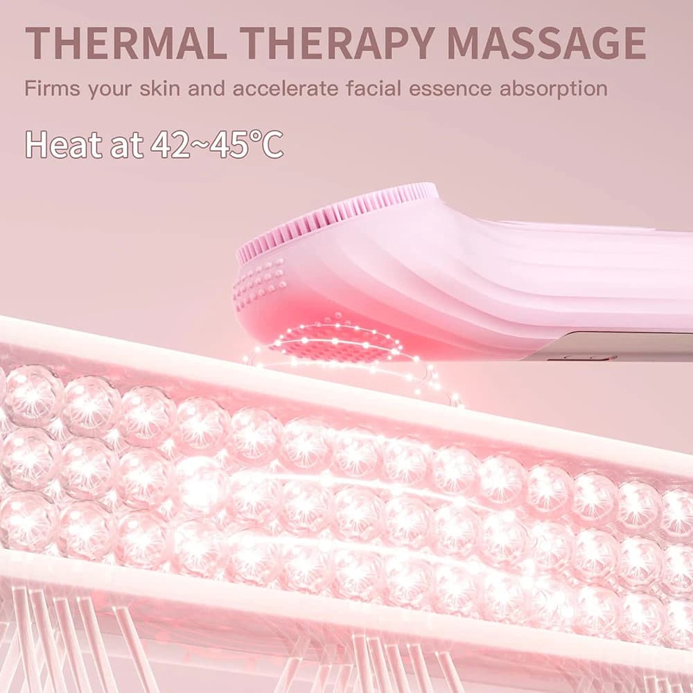 فرشاة تنظيف الوجه المقاومة للماء من سونيك، أداة تنظيف الوجه القابلة لإعادة الشحن والتقشير والتنظيف العميق والعناية بالبشرة - 6